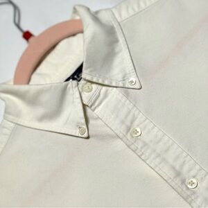 Ralph Lauren Off White Button Down Oxford Shirt Size 16-33 Excellent